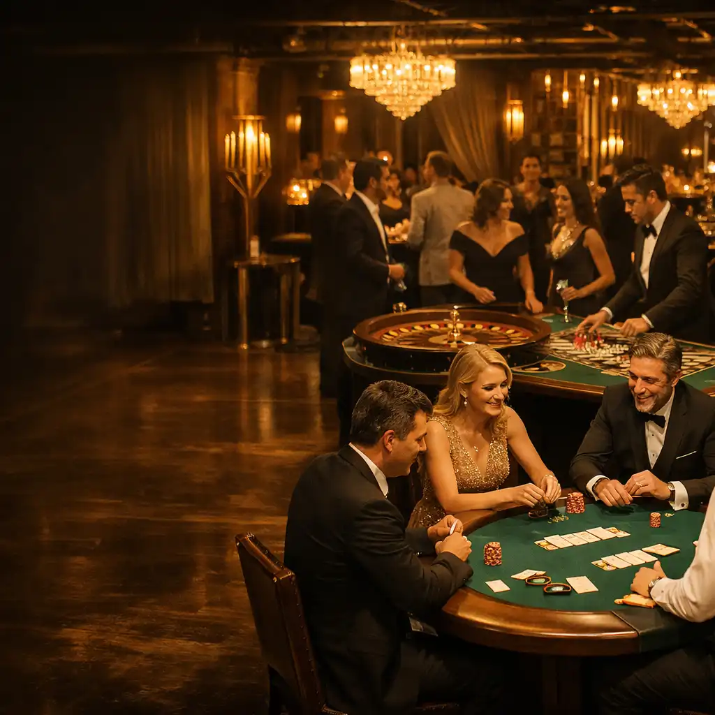 Elegancki event firmowy z motywem kasyna